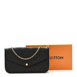 Empreinte Pochette Felicie Chain Wallet Black