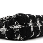 Tweed Quilted Maxi Chanel 19 Flap Black White