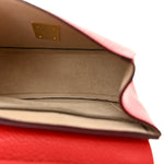 Grained Lambskin Mini Drew Shoulder Bag Plaid Red