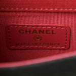Jersey Quilted Micro Mini Flap Black