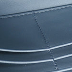Grained Calfskin Saddle Chain Pouch Cloud Blue