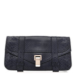 Snakeskin PS1 Pochette Clutch Blue