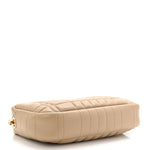 Lambskin Quilted Small Lola Camera Bag Oat Beige