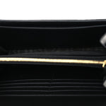 Calfskin GG Debossed Chain Wallet Black