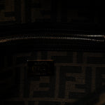 Fabric Jacquard FF 1974 Medium Baguette Tobacco Moro Black