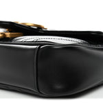 Calfskin Matelasse Mini GG Marmont Shoulder Bag Black