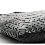 Calfskin Intrecciato Small Hop Black