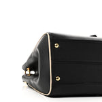 Grained Calfskin Monogram Double V Black