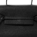 Grained Calfskin Mini Belt Bag Black