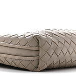 Nappa Intrecciato Nodini Crossbody Messenger Steel