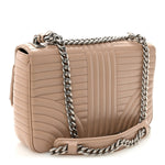 Soft Calfskin Impunture Diagramme Large Chain Flap Shoulder Bag Cipria