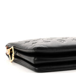 Lambskin Embossed Monogram Coussin PM Black