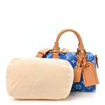 Calfskin Monogram Speedy P9 Bandouliere 20 Blue