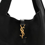 Grained Deerskin Bea Tote Black