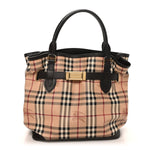 Haymarket Check Medium Golderton Tote Chocolate