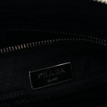 Nylon Tessuto Impuntu Quilted Shoulder Bag Black