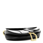 Grained Calfskin Saddle Bag Black