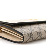Dollar Calfskin GG Supreme Monogram Petite GG Marmont Wallet Chain Bag Mystic White Beige Ebony