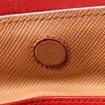 Saffiano Cuir Medium Double Handle Bag Caramel Fuoco