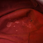 Aged Calfskin Small Shopping In Moscow Tote Burgundy