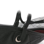 Grained Calfskin Large Shopping Fever Tote Black