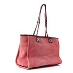 Canvas Small Deauville Tote Red