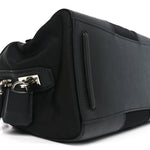 Nylon Saffiano Top Handle Bag Black