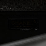 Caviar Quilted Medium Boy Flap Black