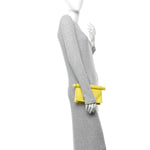 Smooth Calfskin La Petite Pochette Rond Carre Yellow