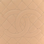 Caviar Quilted Grand Shopping Tote GST Beige Clair