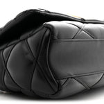 Lambskin Malletage Top Handle GO-14 GM Black