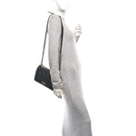 Lambskin Stitched Medium Boy Flap Black