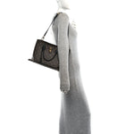 Monogram Flower Tote Black