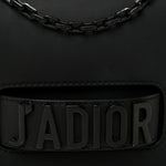Ultra Matte Calfskin J'Adior Chain Flap Bag Black