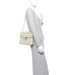 Calfskin Serpenti Forever Crossbody Bag White Agate
