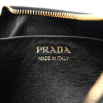 Soft Calfskin Arque Shoulder Bag Black