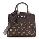 Snakeskin Monogram City Steamer Mini Brown