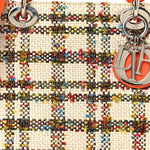 Tweed Medium Lady Dior  Orange Multicolor