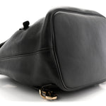 Suede Calfskin Medium Faye Backpack Black