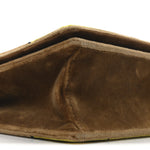 Velluto Ricamo Cahier Shoulder Bag Cammello