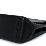 Lambskin Quilted XL Jumbo Single Flap Black
