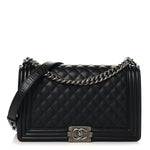 Caviar Quilted New Medium Boy Flap Black
