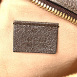 GG Supreme Monogram Web Mini Ophidia Round Shoulder Bag Brown