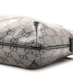 Crystal Monogram Small Flat Messenger Crossbody Navy