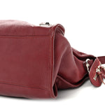 Chevre Silver Metallic Edge Hardware City Cassis