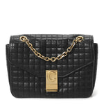 Calfskin Quilted Medium C Bag Black