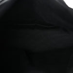 Lambskin Quilted Medium Loulou Puffer Monogram Chain Satchel Black