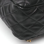 Lambskin Quilted Large In Seoul Backpack Black