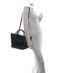 Supple Grained Calfskin Small Big Bag Black