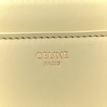 Satinated Calfskin Mini 16 Top Handle Bag Almond Green